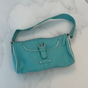 Wilson leather Stylish Teal Handbag